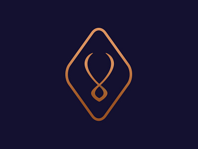 Bid the Style - mark auction brand branding copper elegant icon identity jewelry logo mark vector violet