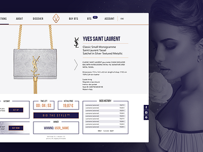 Bid the Style - webdesign frame layout photomanipulation star typo typography ui web webdesign woman