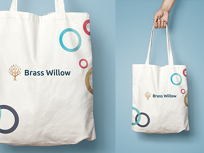 Brass Willow - agile branding materials bag branding circle color it key visual ring technology
