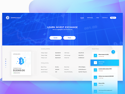 Crypto Tool UI crypto cryptocurrency tool ui web design