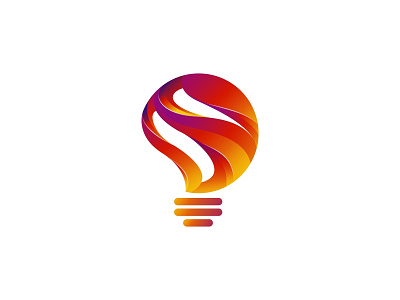 lamp logo branding designdesigner gradient logo identity illustration illustrator lamp logo logodesigner logoinspiration vector
