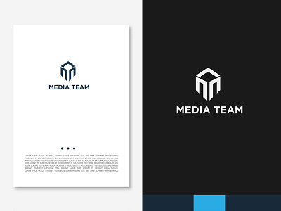 Media Team Logo adobe branding design designdesigner identity illustration illustrator lettering logodesigner logoinspiration logos media logo minimalist logo team logo typography ui vector