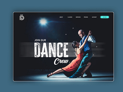 DANCE CREW- Web Landing Page | UI Design