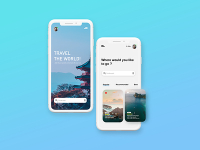 TRAVEL THE WORLD- App Design