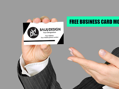 BUSINESS CARD DISPLAYING MOCKUP