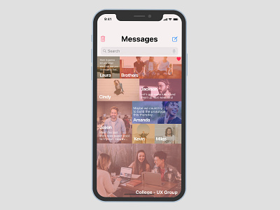 Daily Ui Day 13   Messaging Application Ios