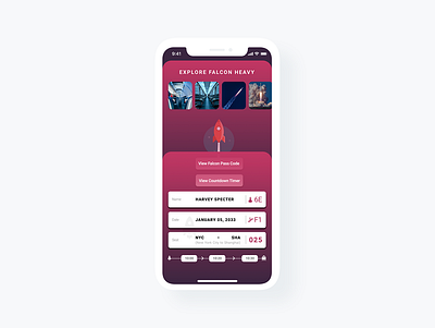 Boarding Pass | SpaceX | BFR | concept boardingpass daily 100 daily 100 challenge daily ui daily ui challenge dailyui design ios app ui ux ux ui uxdesign