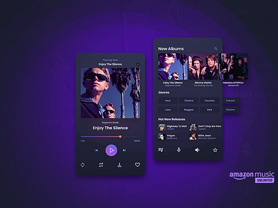 Mobile Music Player App UI