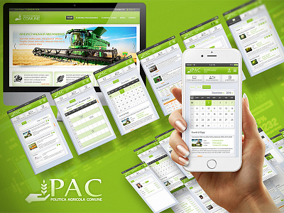 Politica Agricola Comune Desktop and Mobile app design ui ux web website