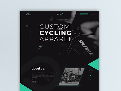 Cycling page header concept cycling site web webdesign