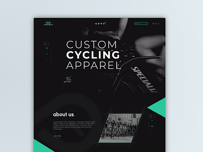 Cycling page header concept