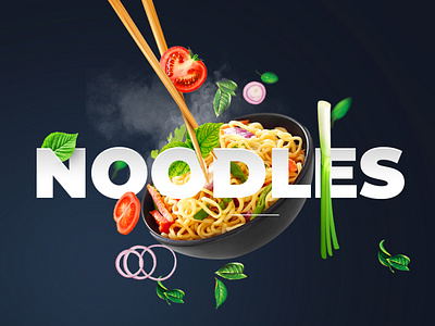 Noodiles branding illustration manipulation