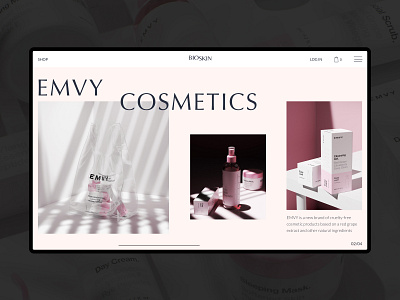 Cosmetic Shop web concept cosmetic design shopdesign ui web