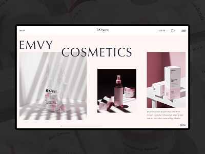 Cosmetic Shop web concept