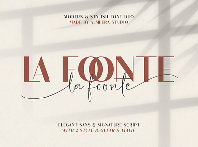 La Foonte | Sans Script Font Duo font duo