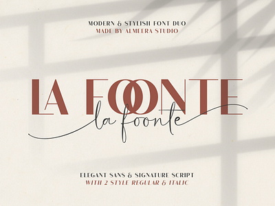 La Foonte | Sans Script Font Duo