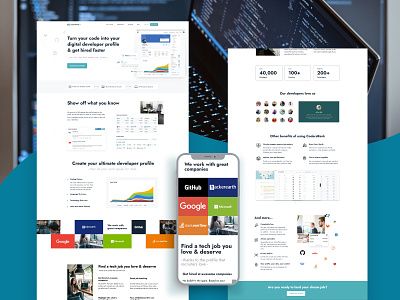 CodersRank.io website redesign design front-end sales page startup ui ui design webdesign website