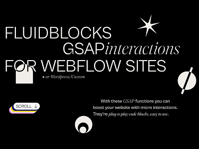 FLUIDBLOCKS Bundle | GSAP animations for Webflow sites