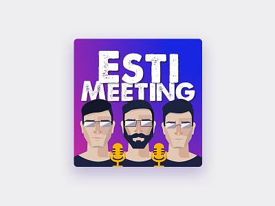 Esti Meeting Podcast logo logo podcast thumbnail vector