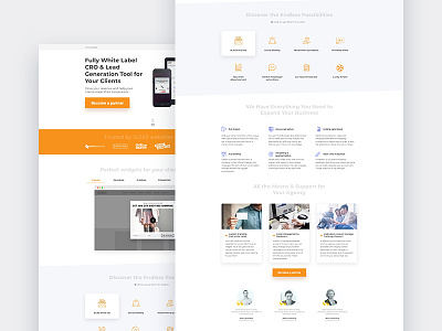 Agency Landing Page for a startup design landing minimal startup ui webdesign