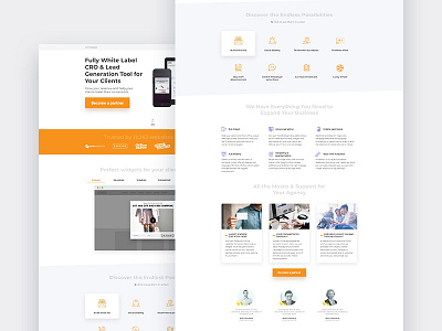 Agency Landing Page for a startup