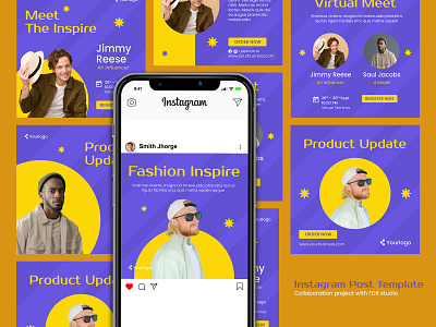 Fashion Instagram Post Template banners fashion social media post