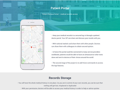 Health Monitoring Online WEB/UI - Mobile App Concept
