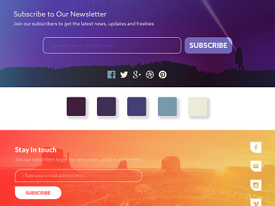 Newsletters design concepts. Clean&Simple. WEB/UI/UX #1