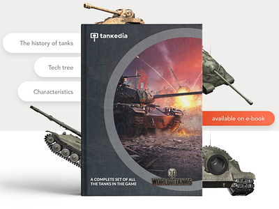 Tankedia - World of tanks book concept. Landing UI