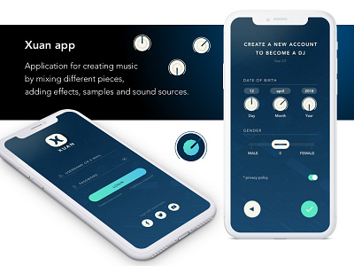 Xuan app Login & Sign Up/Register concept #uidesigns
