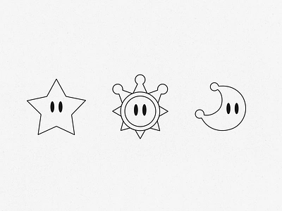 Super Mario Bros - Icons artwork design designoftheday digitalart funny gray icon iconos icons illustration ilustración logo mario64 mariobros mariogalaxy mariosunshine n64 sunshine supermariobros vector