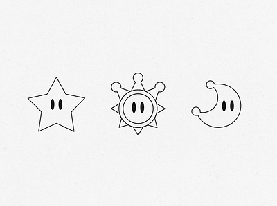 Super Mario Bros - Icons artwork design designoftheday digitalart funny gray icon iconos icons illustration ilustración logo mario64 mariobros mariogalaxy mariosunshine n64 sunshine supermariobros vector