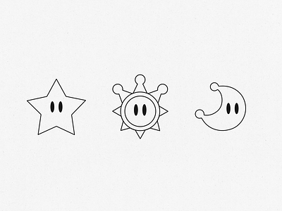 Super Mario Bros - Icons artwork design designoftheday digitalart funny gray icon iconos icons illustration ilustración logo mario64 mariobros mariogalaxy mariosunshine n64 sunshine supermariobros vector