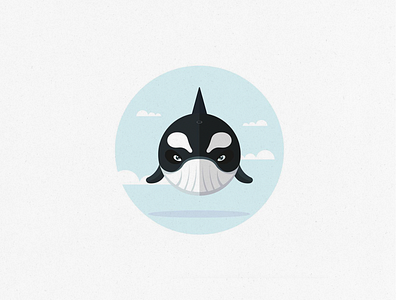 Whale - Illustration artwork brand branding design designoftheday digitalart dribbble illustration logo ui vector water whale