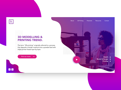 3d Printing design ui design web web design