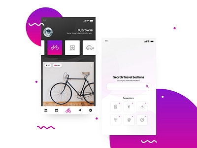 Search Travel Sections ui design ux web web design