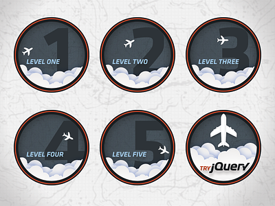 Try jQuery Badges airplane badge badges blue code school jquery