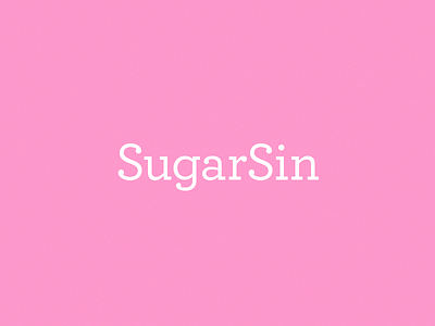 Sugarsin Identity branding identity logo pink sweet