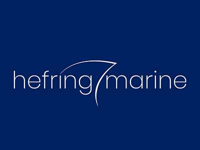 Hefring Marine business logo company logo lettering logo logo design logodesign logos logotype modern logo