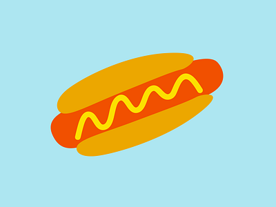 Hawt Dawg! food hawt dawg! hotdog illustration logo marcusmichaels squiggle the squiggle