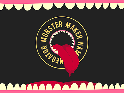 Monster Maker [Name Generator] generator illustration javascript monster monster maker name name generator web development