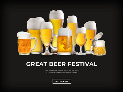 Do you like beer? ))) beer buy design dribbble graphic ticket typography web webdesign website