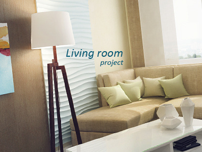 Living room 3d apartment interior living room visualization