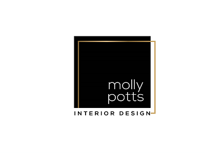 Molly Potts lnterior Design Logo brand identity branding branding design design glamour interior design logo luxury brand luxury logo