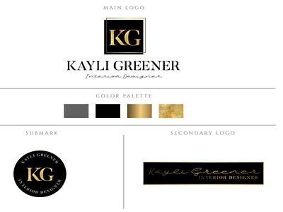 Kayli Greener Interior Designer Logo Design