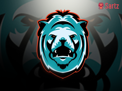 Frost Lion Mascot logo