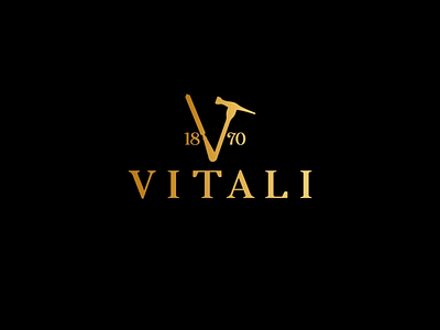 VITALI Logo design illustration logo logodesign typography vector