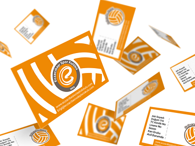Eczacıbaşı Spor Kulübü branding business business card businesscard
