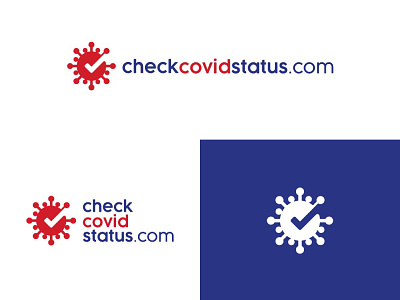 CheckCovidStatus design illustration logo logodesign typography vector