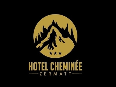 Hotel Cheminee design illustration logo